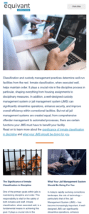 Screenshot of equivant Corrections' Q2 2024 Newsletter